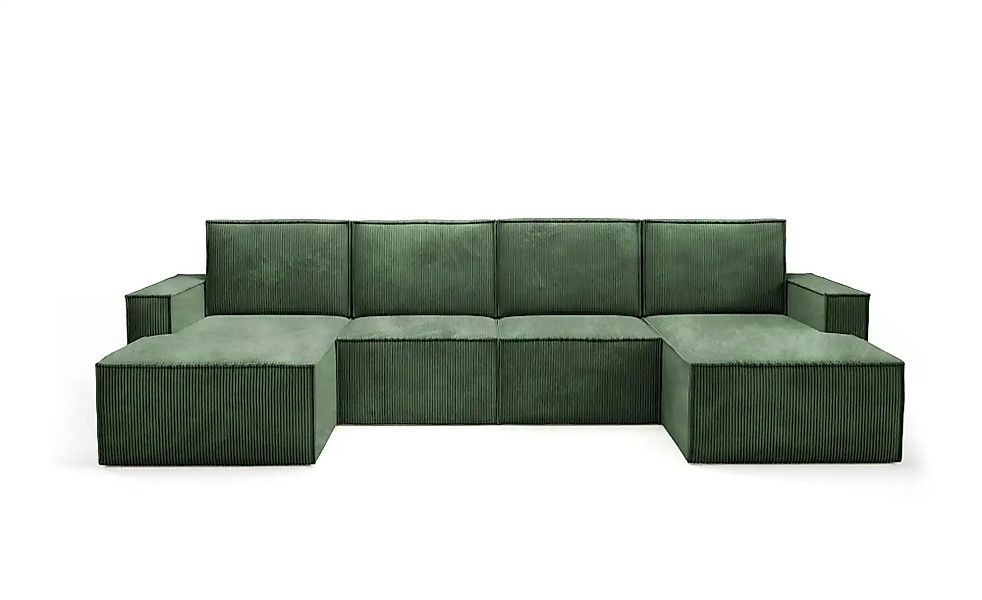 Wohnlandschaft  Orto ¦ grün ¦ Maße (cm): B: 320 H: 93 Polstermöbel > Sofas günstig online kaufen