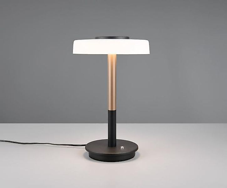 LED Tischleuchte  Matt / Coffee / Glas Opal Weiß 1 Stück Metall / Glas / Ho günstig online kaufen