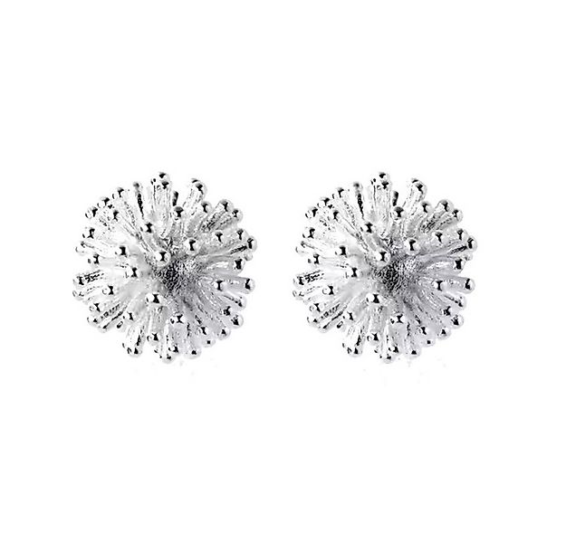 Runde Perlé Paar Ohrstecker zarte Ohrstecker kleine Pusteblume, kleine Ohrs günstig online kaufen