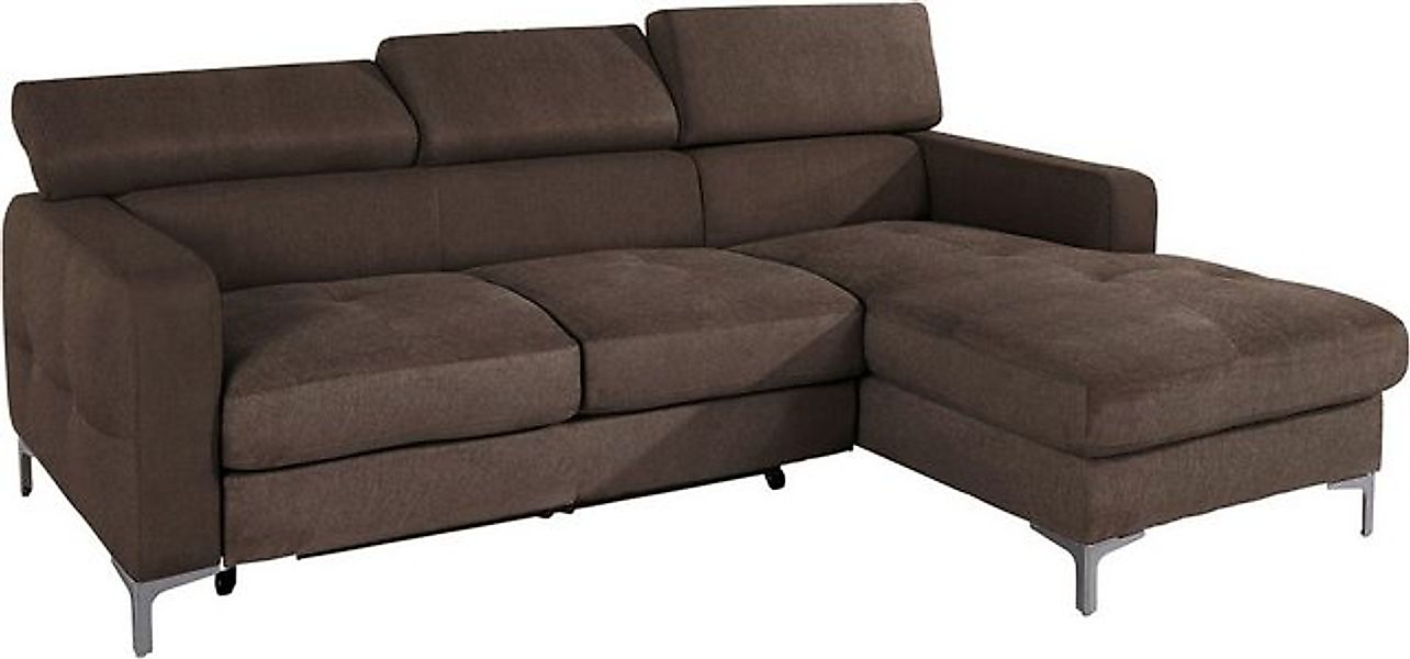 COTTA Ecksofa "Sammy L-Form", mit Kopfteilverstellung, wahlweise mit Bettfu günstig online kaufen