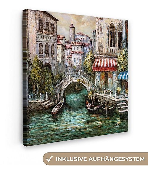 OneMillionCanvasses® Leinwandbild Kunstdrucke - Öl - Wasser - Graben - Ital günstig online kaufen