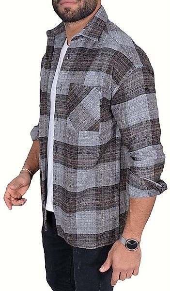 Megaman Jeans Flanellhemd Herren Holzfällerhemd Flanellhemd Kariert Freizei günstig online kaufen