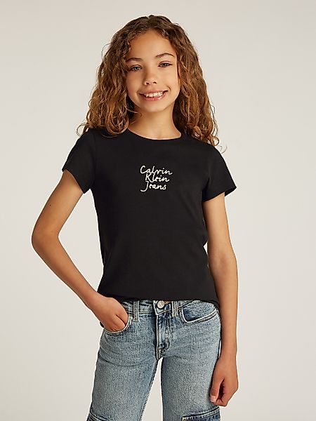 Calvin Klein Jeans Rundhalsshirt HANDWRITING LOGO günstig online kaufen