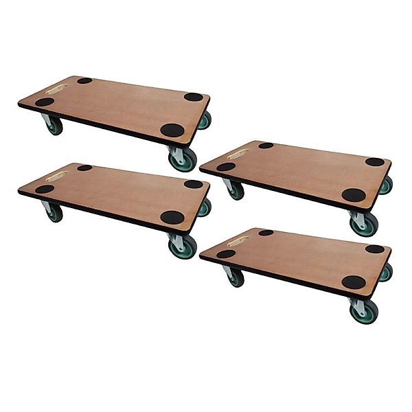 PROREGAL MegaDeal 4x Transportroller 4 Rollen HxBxT 11,5x30x60 cm Traglast günstig online kaufen