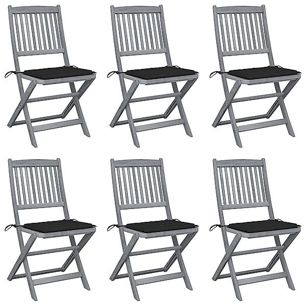 vidaXL Gartenstuhl Klappbare Gartenstühle 6 Stk. günstig online kaufen