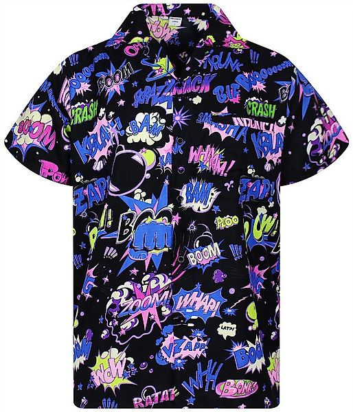 King Kameha Hawaiihemd Boom-Bang Funky Hawaii-Hemd Herren Kurzarm Front-Tas günstig online kaufen