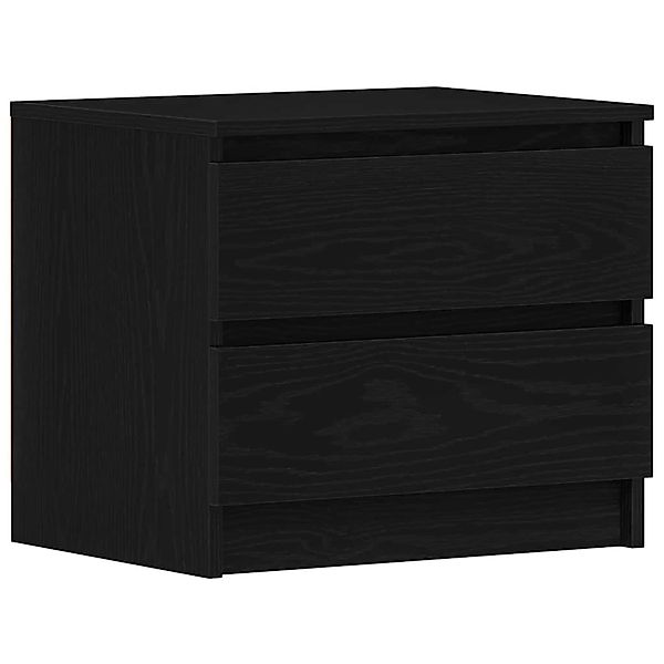 vidaXL Nachttisch 2 Stk Schwarz Eichen-Optik 50 x 40 x 43,5 cm 862612 günstig online kaufen