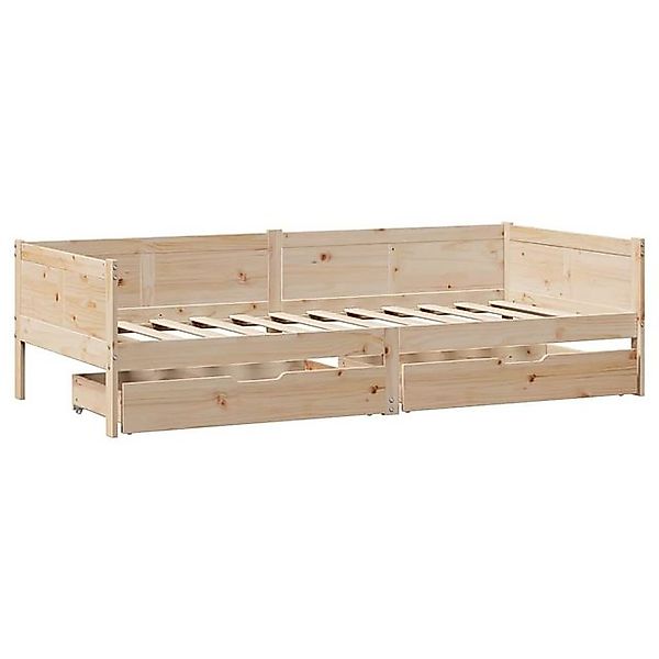 vidaXL Bett Tagesbett mit Schubladen 80x200 cm Massivholz Kiefer günstig online kaufen