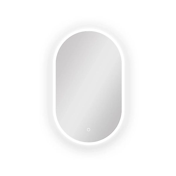 Aica Sanitär Badspiegel Rennbahn 45x75 cm Spiegel mit LED Beleuchtung Neutr günstig online kaufen