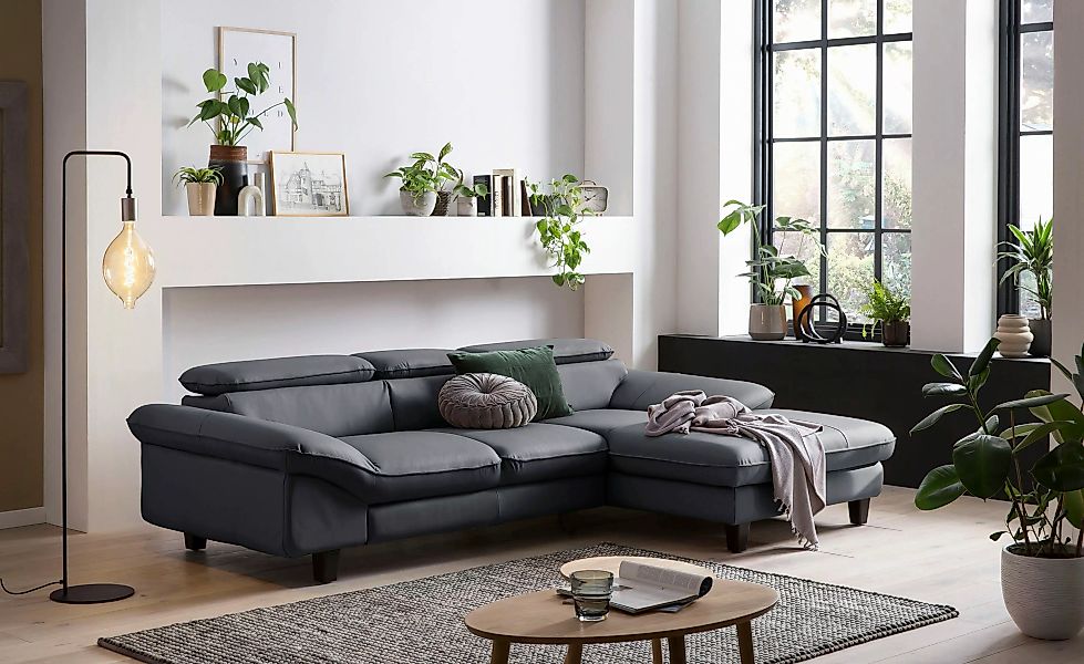 Home affaire Ecksofa "Pilot L-Form", mit Kopfteilverstellung, wahlweise mit günstig online kaufen