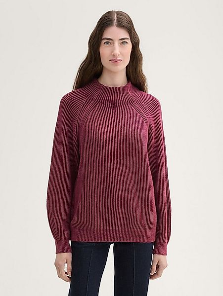 TOM TAILOR Strickpullover Pullover & Strickjacken Gerippter Pullover mit St günstig online kaufen