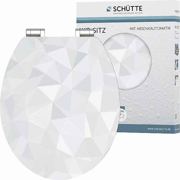 Schütte WC-Sitz Diamond Holzkern mit Absenkautomatik günstig online kaufen
