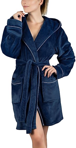Gräfenstayn Damenbademantel Bademantel Damen Kapuze flauschig günstig online kaufen