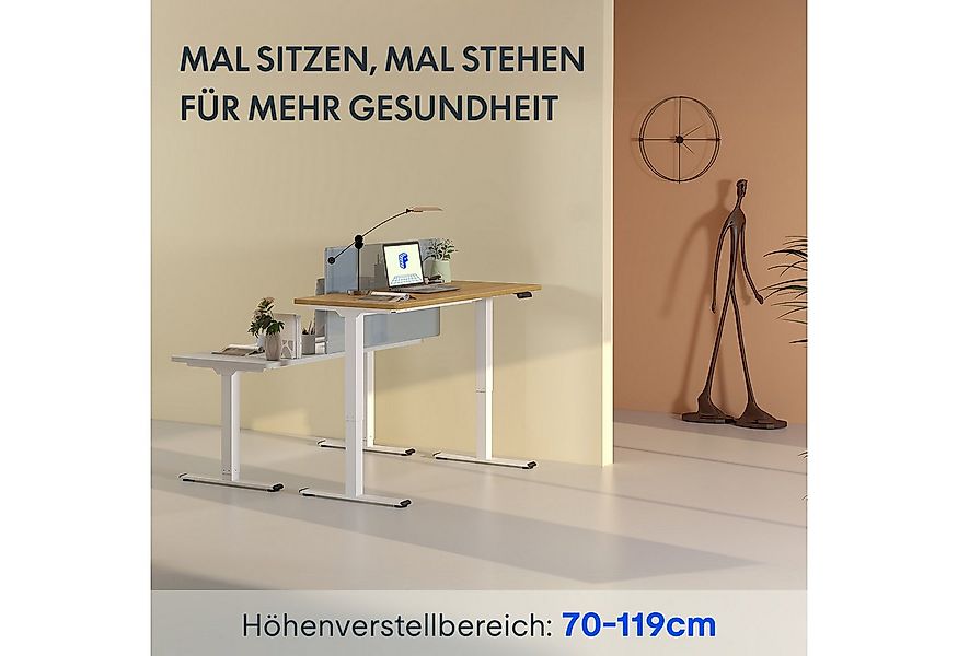 FLEXISPOT Schreibtisch Basic Plus höhenverstellbarer Schreibtisch mit Premi günstig online kaufen