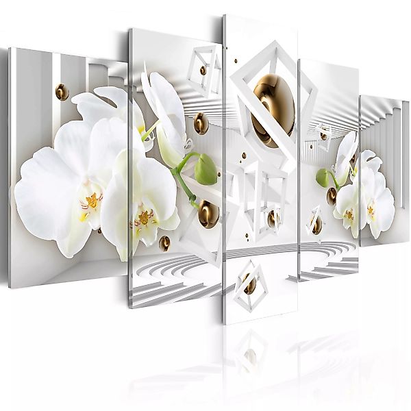 Wandbild - Tempel der weißen Orchidee günstig online kaufen