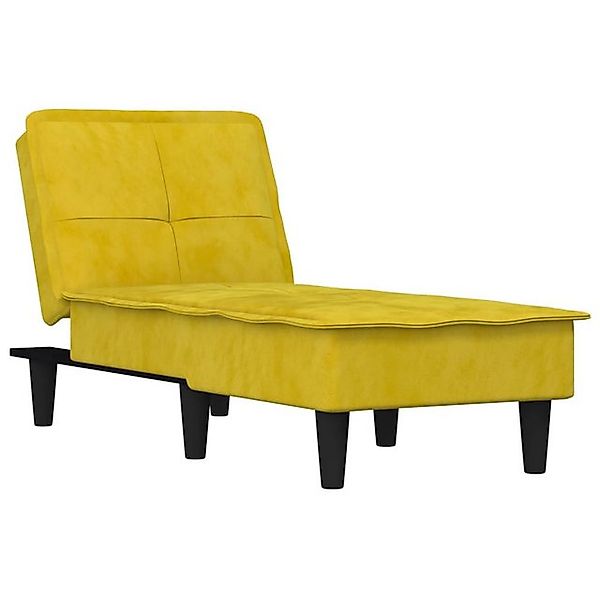vidaXL Chaiselongue, Liegesofa Blau Samt günstig online kaufen