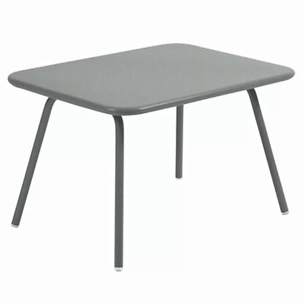 Couchtisch Luxembourg Kid metall grau / Kindertisch - 75 x 55 cm - Fermob - günstig online kaufen