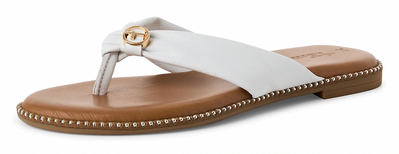 Tamaris Dianette, Zehentrenner, Sommerschuh mit glänzenden Nieten am Sohlen günstig online kaufen