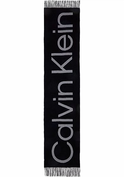 Calvin Klein Schal "CLASSIC WOOL SCARF SIGNITURE", mit Logoschriftzug günstig online kaufen