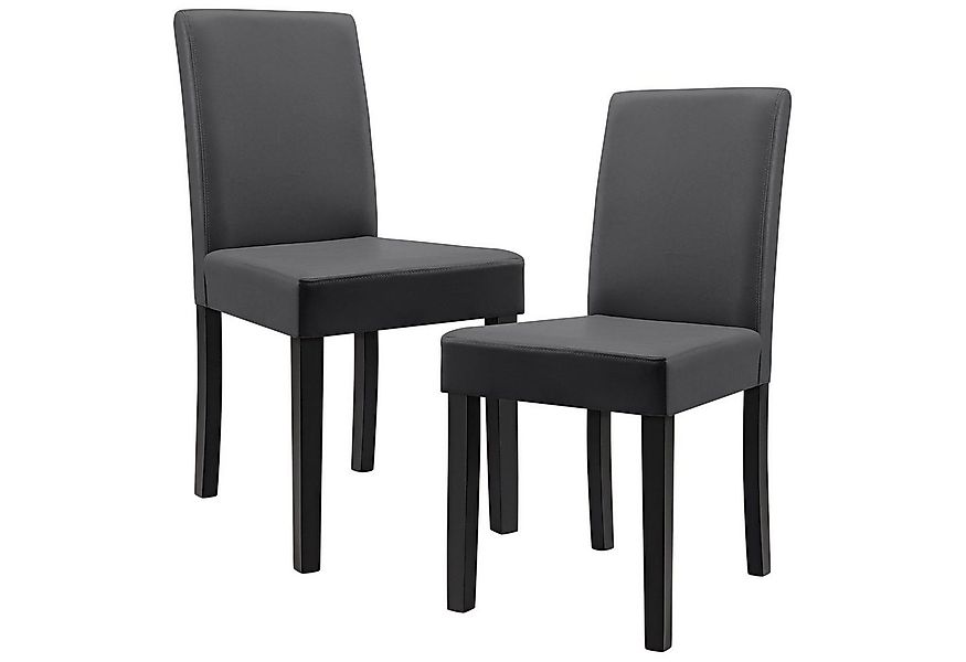 en.casa Esszimmerstuhl (8 St), »Muonio« 8er Set Polsterstühle Kunstleder in günstig online kaufen