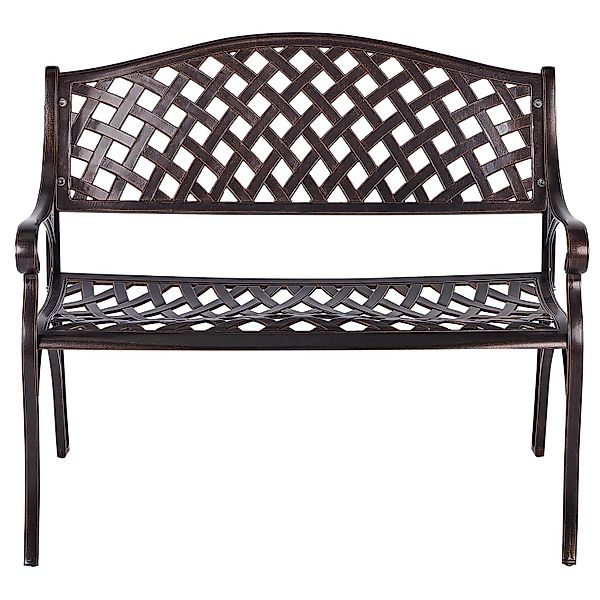Beliani Gartenbank Braun 56x104x87 günstig online kaufen