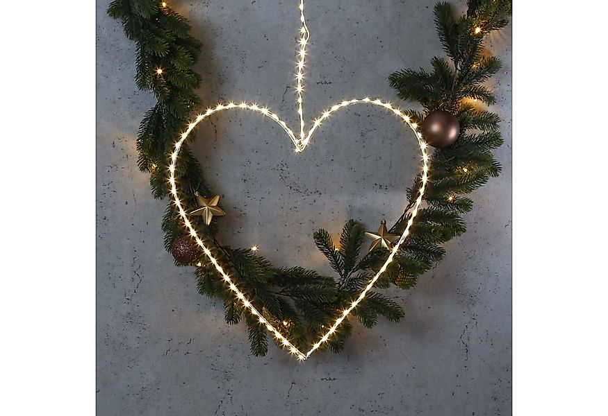 MARELIDA LED Dekolicht LED Herz Metallherz 120LED Leuchtherz hängend D: 38c günstig online kaufen