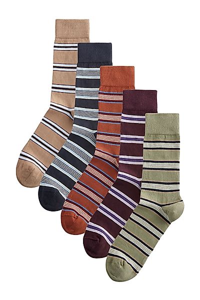 Next Kurzsocken Gemusterte Socken, 5er-Pack (5-Paar) günstig online kaufen