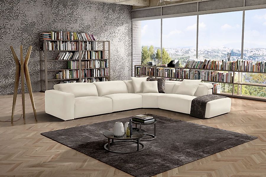 Egoitaliano Ecksofa "Beverly, extravangantes Designsofa mit erstklassigem S günstig online kaufen
