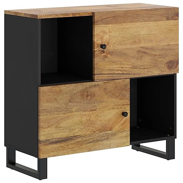 vidaXL Sideboard mit 2 Türen 80x33x75 cm Massivholz Mango 352924 günstig online kaufen