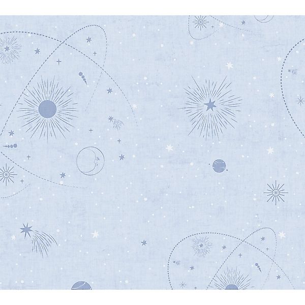 A.S. Creation Vliestapete Weltall 10,05 m x 0,53 m Blau-Weiß FSC® günstig online kaufen