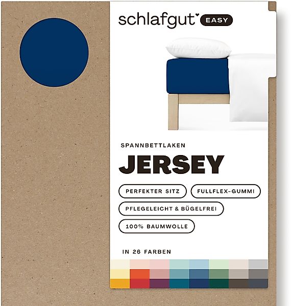 Schlafgut Spannbettlaken EASY aus 100% Baumwolle, günstig online kaufen