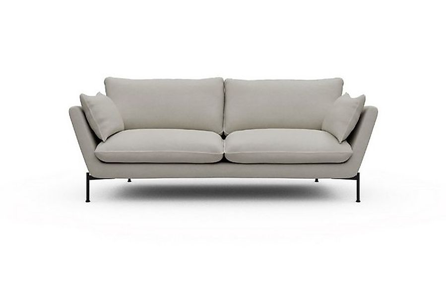 moebelfaktor Sofa Anton 3-Sitzer, schräg gestellte Armlehnen, hoher Rücken günstig online kaufen