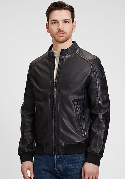 Mauritius Lederjacke "MMGoran" mit Stehkragen, Reißverschluss, Strickbündch günstig online kaufen