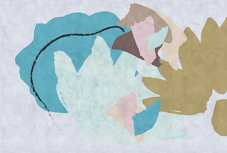 living walls Fototapete "Walls by Patel Floral Collage 1" glatt Vlies, Wand günstig online kaufen