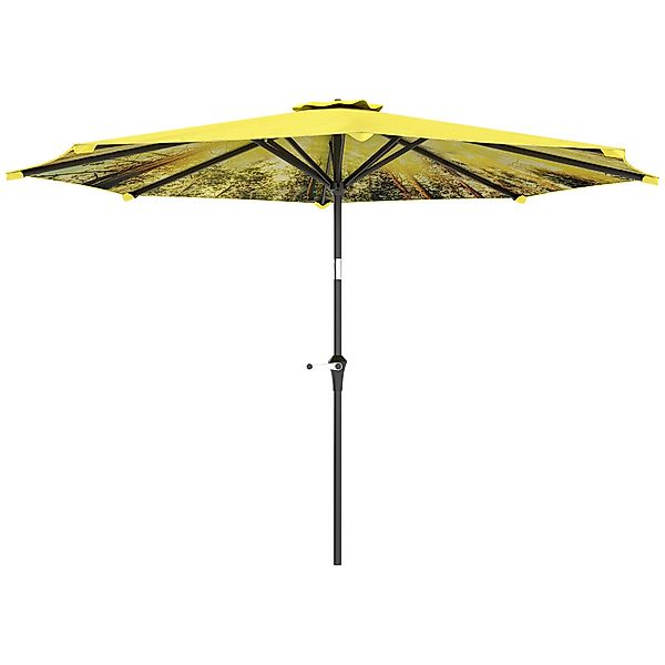 Outsunny Sonnenschirm mit Handkurbel, LxB: 294x294 günstig online kaufen