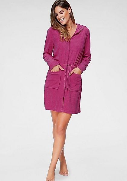 OTTO home Damenbademantel Nela, ideal für Sauna & Spa, Hotelbademantel, Mor günstig online kaufen