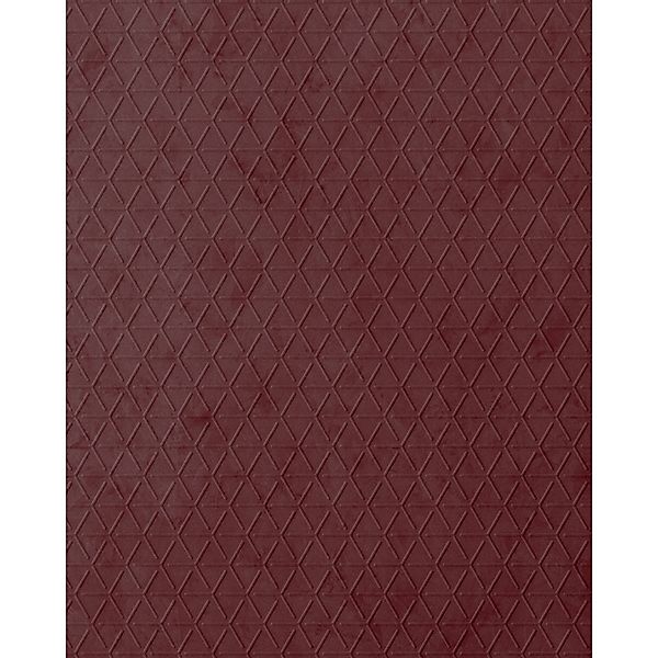 WALLFACE 22719 CUBE VELVET Bordeaux Wandverkleidung in Leder Optik Matt Rot günstig online kaufen
