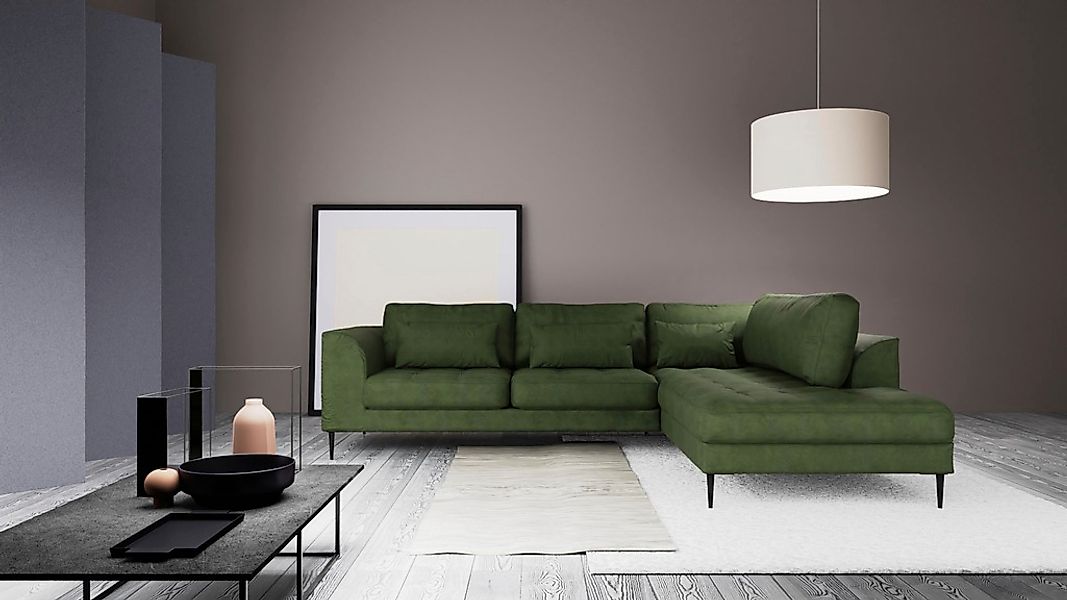 TRENDMANUFAKTUR Ecksofa "Luzi, wahlweise mit Schlaffunktion und Bettkasten, günstig online kaufen