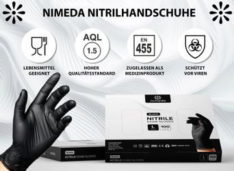 Kemes Einweghandschuhe Nitrilhandschuhe 100 Stück Einmalhandschuhe günstig online kaufen