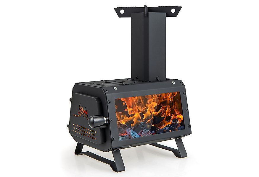 KOMFOTTEU Feuerschale, tragbarer Holzofen für Garten & Camping günstig online kaufen