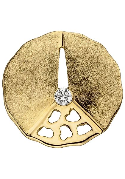 JOBO Kettenanhänger "Anhänger eismatt", 585 Gold mit Diamant 0,05 ct. günstig online kaufen