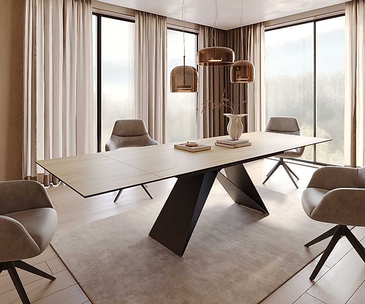 DELIFE Esstisch Edge, Keramik Laminam® Sabbia günstig online kaufen