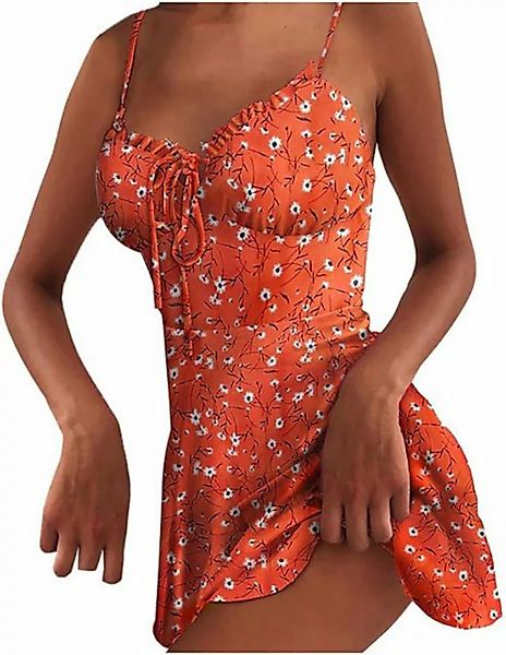 KIKI A-Linien-Kleid Kleid Boho Damen A Linie Swing Kleid Lässige Tunika Som günstig online kaufen