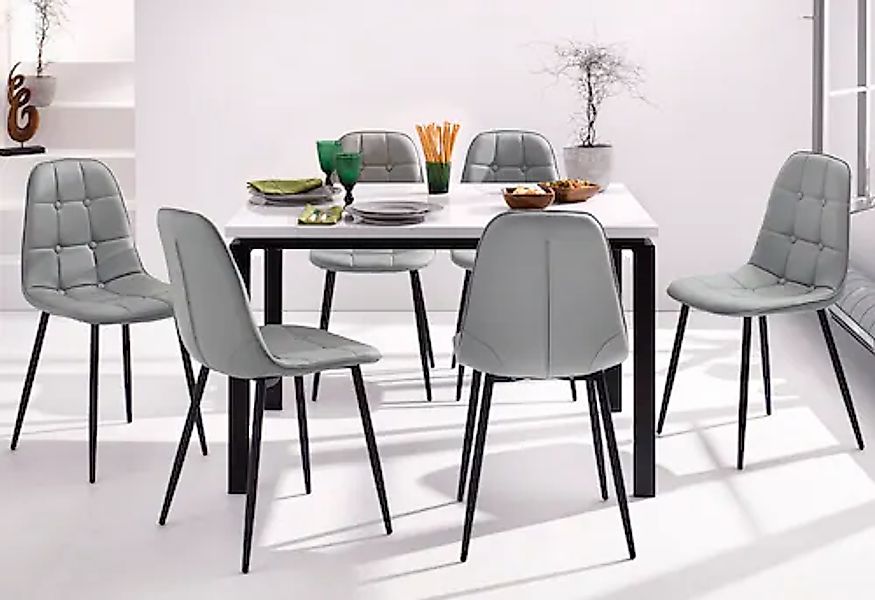 INOSIGN Essgruppe Set, 5 Stk. tlg. Esstisch, Breite 120 cm und 4 Esszimmers günstig online kaufen