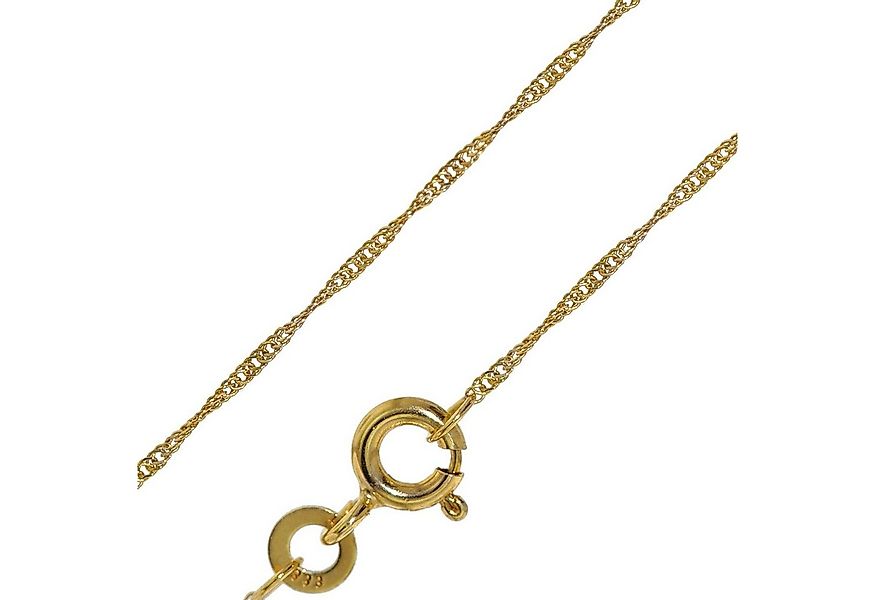 trendor Kette ohne Anhänger Feine Singapur-Kette 333 Gold (8 Karat) 1,0 mm günstig online kaufen
