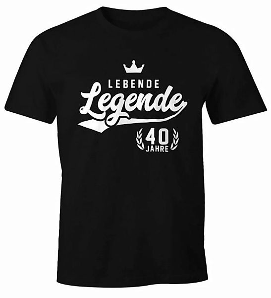 MoonWorks Print-Shirt Herren T-Shirt Lebende Legende 40. Geburtstag Athleti günstig online kaufen
