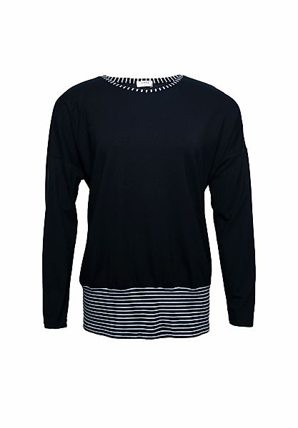 Seidel Moden Longshirt, Unifarben, mit Streifen-Details -MADE IN GERMANY günstig online kaufen