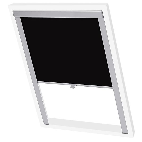 vidaXL Verdunklungsrollo Schwarz PK06 günstig online kaufen