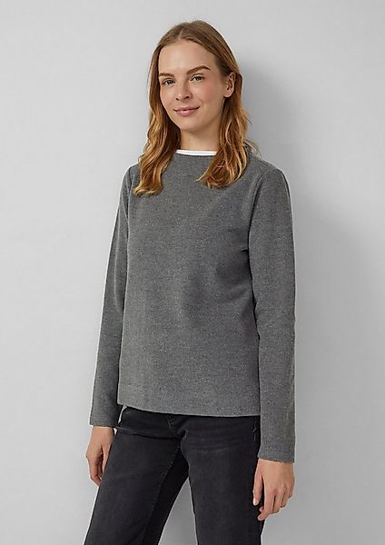 s.Oliver Sweatshirt Sweatshirt Weiches Sweatshirt mit Stehkragen günstig online kaufen