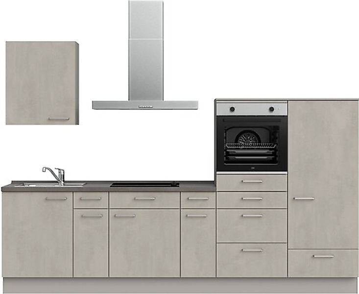 nobilia® Küchenzeile »"Riva I"«, vormontiert, Ausrichtung wählbar, Breite 3 günstig online kaufen
